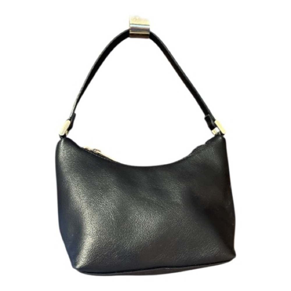 Liz Claiborne Black Leather Handbag Make Up Bag Accessories